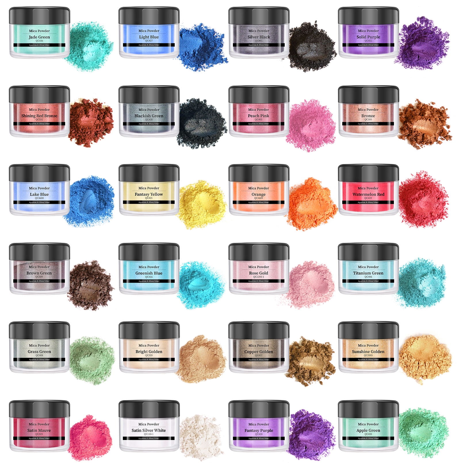 20 Colors Resin Epoxy Dye Pigment Powder Pearl Natural Mica