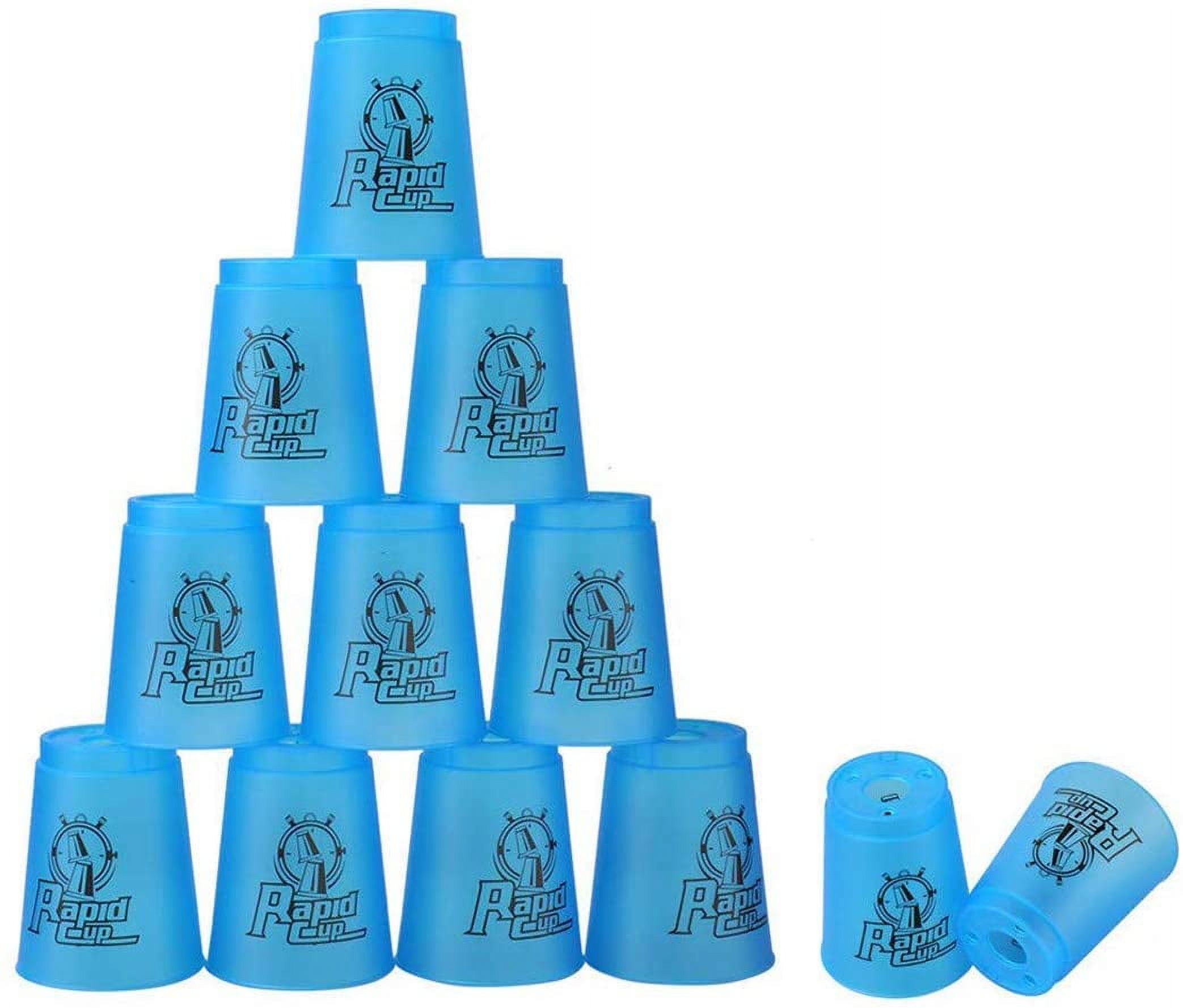 SEISSO Quick Stack Cups, 12 Pack Stacking Cups Game Kids Toy Stackable