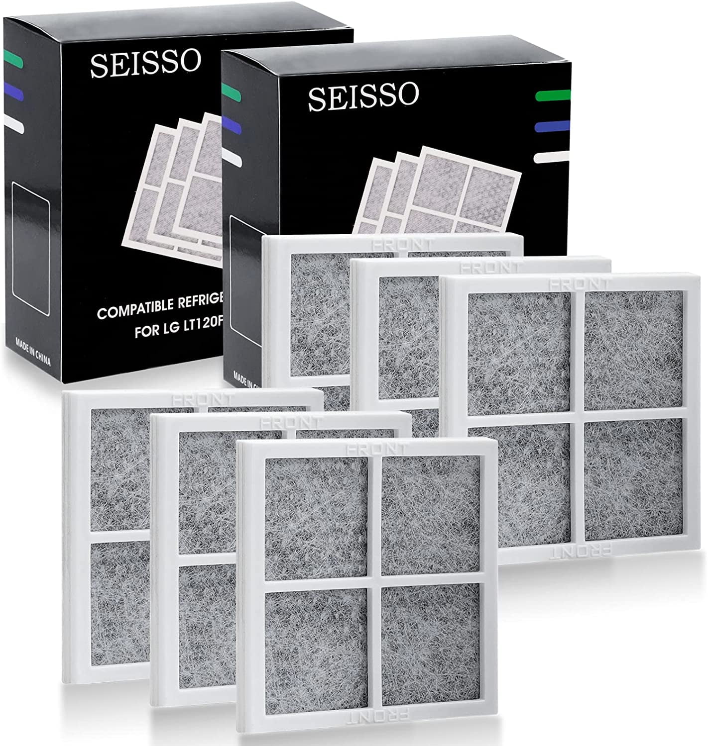 SEISSO Fridge Air Filter for LG LT120F, Kenmore Elite 469918