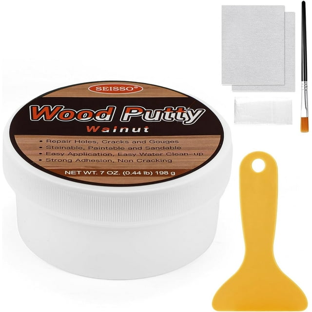 SEISSO Wood Putty Wood Filler Paintable, Wood Furniture Repair Kit