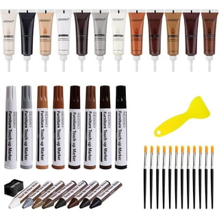 17 PCS Furniture Repair Kit, Furniture Repair Markers and Wax Sticks,  Furniture Repair Pens for Stains, Scratches, Wood Touch Up Markers and  Sticks