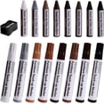 thumbnail image 1 of SEISSO 17 Pieces Furniture Touch-Up Kit,6 Markers, 6 Wax Sticks, 1 Sharpener, Deal on Sale Clearance, 1 of 6