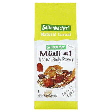 SEITENBACHER, MUESLI BODY POWER, 16 OZ, (Pack of 6)