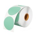 thumbnail image 1 of SEIWEI 1 Roll / 500Pcs Self-Adhesive Waterproof Printer Labels Thermal Paper Printer Label Sticker (Light Green), 1 of 8