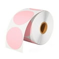 thumbnail image 1 of SEIWEI 1 Roll / 500Pcs Self-Adhesive Waterproof Printer Labels Thermal Paper Printer Label Sticker (Pink), 1 of 8
