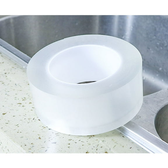 SEIWEI 1 Roll Clear Kitchen Sealing Tape, Self-Adhesive Waterproof Seal Tape, for Stove, Countertop, Bathtub, Easy to Cut (5cmx10m)