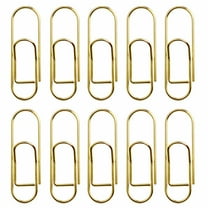 SEIWEI 10PCS Metal Multifunctional Pen Clips Pen Holder Portable Pen Clip for Students Classrooms Offices (Gold)