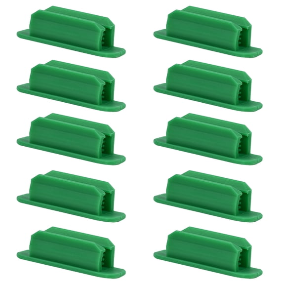SEIWEI 10PCS Silica Gel Self-Adhesive Pen Holder Portable Pen Clip for Both Small Pencils and Large Pens (Green)