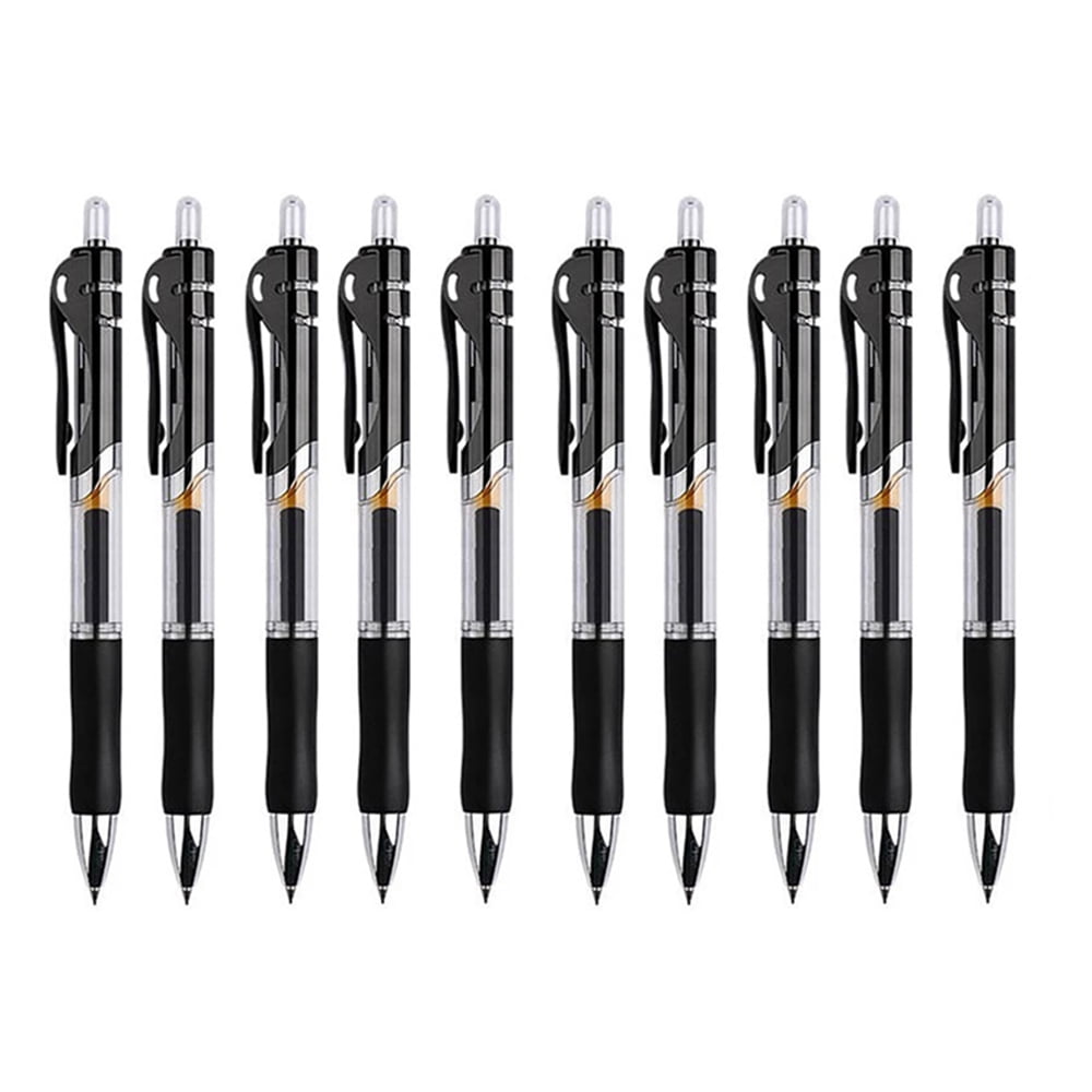 SEIWEI 2/5/10PCS K35 Press Gel Pen Retractable Gel Ink Pens 0.5mm Ballpoint Tip Office Signature Pens Black/Red/Blue