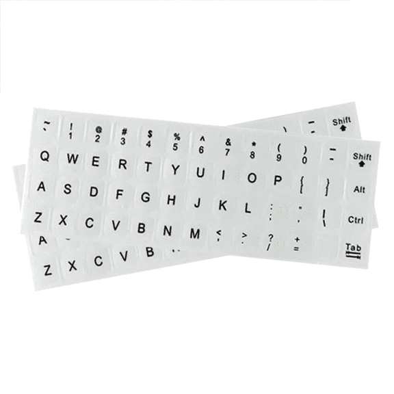 SEIWEI 2PCS English Keyboard Film Stickers Frosted Keyboard Membrane for Individual Keys Computer Keyboard Protector
