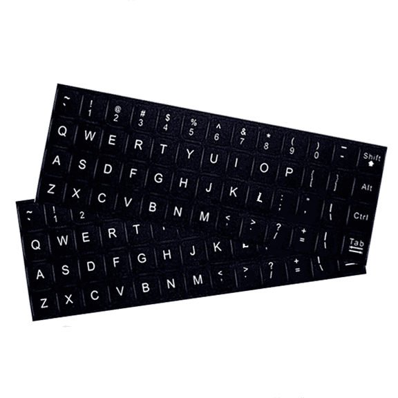 SEIWEI 2PCS English Keyboard Film Stickers Frosted Keyboard Membrane for Individual Keys Computer Keyboard Protector