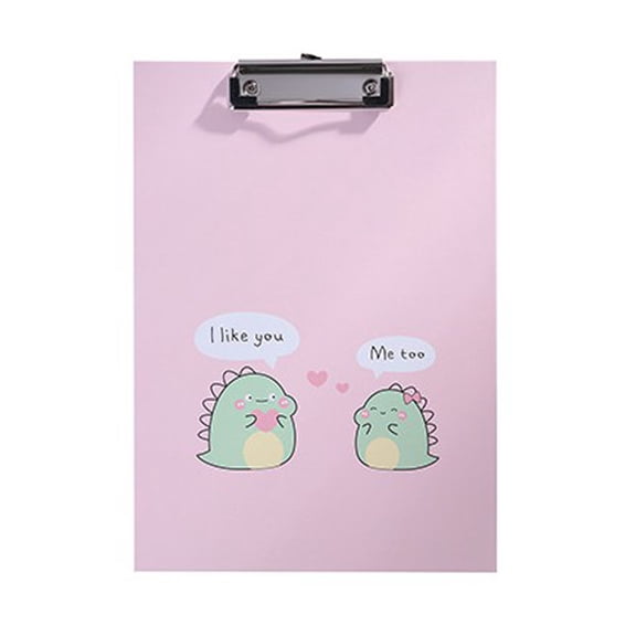 SEIWEI A4 Paperboard Clip for Paper Clipboards & Forms Holders Multifunctional Office Stationery Writing Pad (Pink)