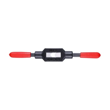 SEIWEI Adjustable Tap Wrench High Speed Steel Hand Tool Tap and Die Wrench Thread Tap Wrench Tool M1-8 (1/16"-1/4") Red