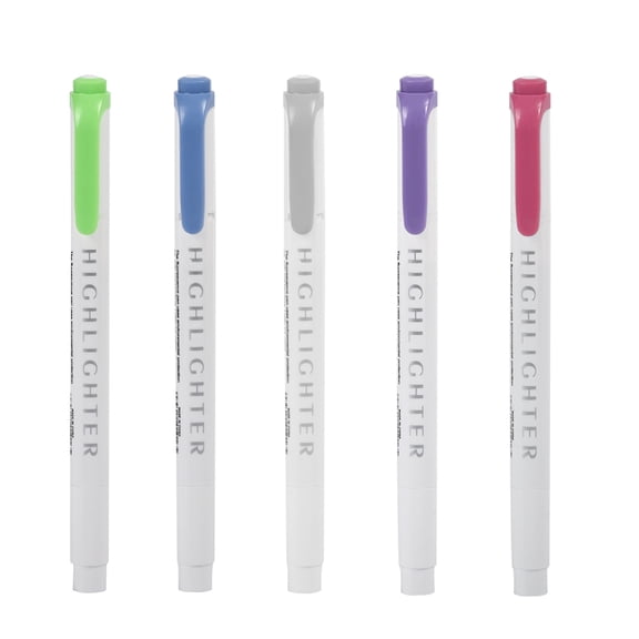 SEIWEI Dual Tip Assorted Colors Pastel Highlighter Pen Set Marker Pens for Drawing Writing DIY Art Crafts Cards Making