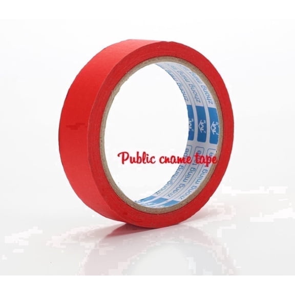 SEIWEI Masking Tape, Paint Tape for Walls Painting Packing Automotive DIY & Decorating, Easy Tear & Remove, 1 Roll (Red, 36mm*20m)