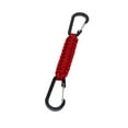 thumbnail image 1 of SEIWEI Paracord Keychain Carabiner Clip D-Ring Lanyard Hanger Hook Key Cord Chain Aluminum Carabiner Buckle 16 Colors, 1 of 8