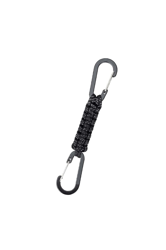 Paracord Keychain Carabiner Clip D-Ring Lanyard Hanger Hook Key Cord Chain Aluminum Carabiner Buckle 16 Colors
