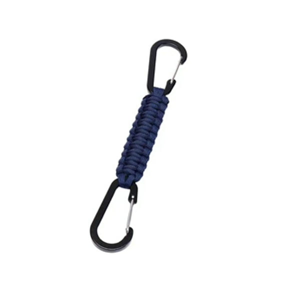 SEIWEI Paracord Keychain Carabiner Clip D-Ring Lanyard Hanger Hook Key Cord Chain Aluminum Carabiner Buckle 16 Colors