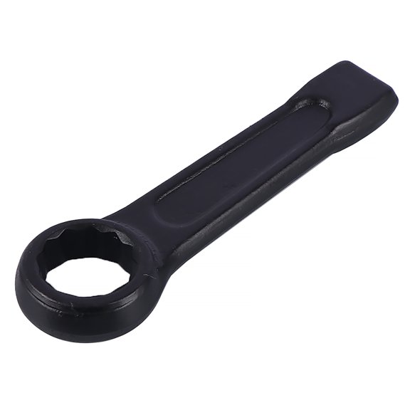 SEIWEI Single Head Wrench Metric Slogging Ring Spanner for Repairs Machinery Maintenance Work Black (27MM)