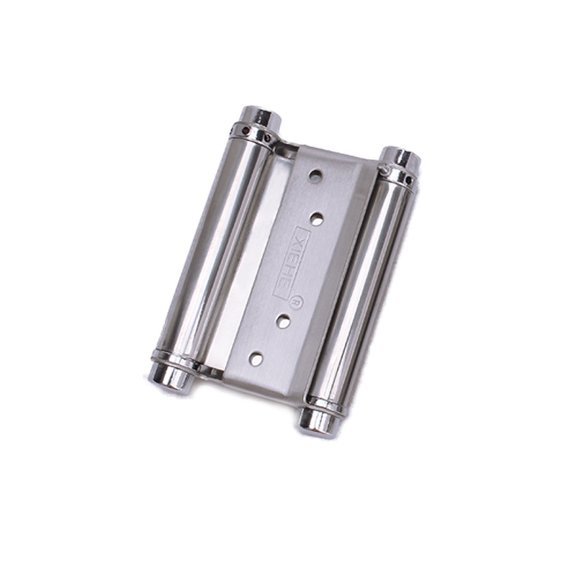 SEIWEI Stainless Steel Double Action Spring Hinge, Adjustable Bearing for Swing Doors, Bar Gate & Home (5 inch, 1pcs)