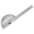 thumbnail image 1 of SEIWEI Stainless Steels 0-180 Degrees Protractor with Ruler Durable Metal Ruler Angle Finder Tool for Carpenters Architects Painters (Solid), 1 of 8
