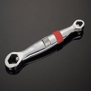 SEIWEI Torque Wrench 45 # Steel Adjustable Wrench Inch 5/32 - 3/4 Metric 4mm - 19mm for Repairing Silver