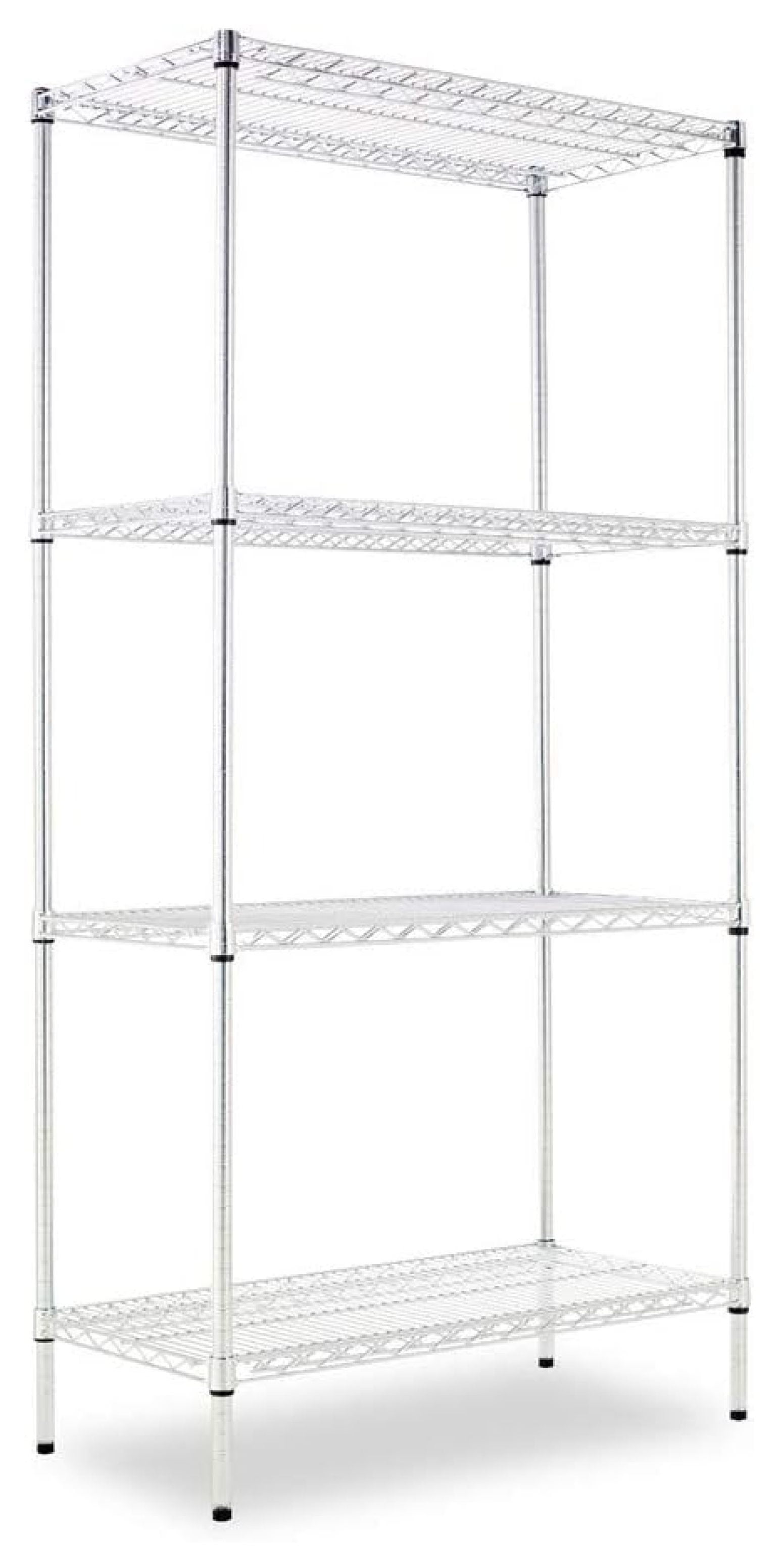 72" Silver Metal NSF Certified Kitchen Shelving Unit