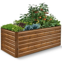 SEJOV 6x3x2ft Galvanized Raised Garden Beds Large Metal Garden Beds Galvanized Steel Planter boxes Outdoor for Vegetables Flowers Herbs