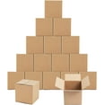 thumbnail image 1 of SEJOVAZE 4x4x4 Inch 25 pack Shipping Boxes, Cardboard Box Mailers, Kraft Corrugated Small Shipping Boxes For Small Business Packaging Mailer, 1 of 7