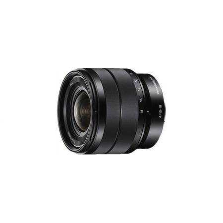 Sony - 10-18mm f/4 Wide-Angle Zoom Lens for Most NEX E-Mount Cameras - Black
