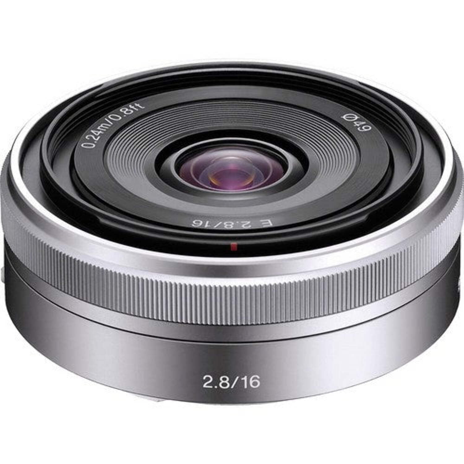 SEL16F28 E 16mm F2.8 E-mount Prime Lens - Walmart.com