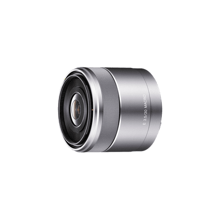Sony - 30mm f/3.5 Macro Lens for Most NEX Compact System Cameras - Silver