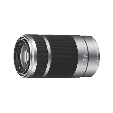 Sony - 55-210mm f/4.5-6.3 Telephoto Lens for Most Alpha E-Mount Cameras - Silver