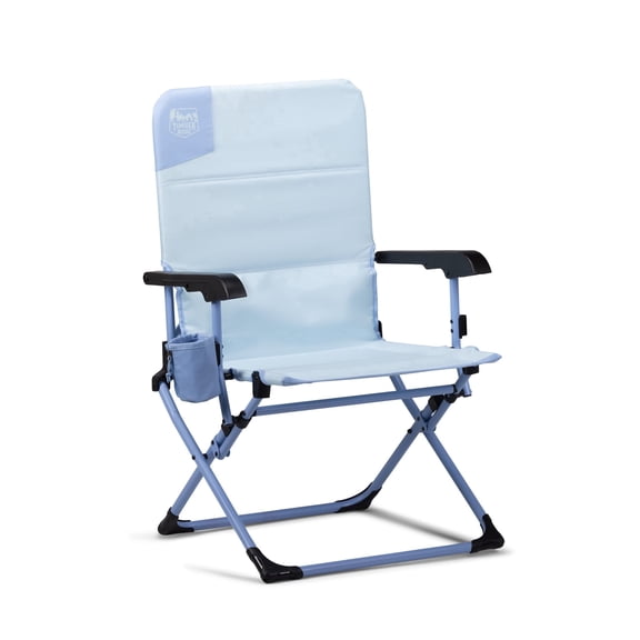 Timber Ridge SELA™ EZ-Fold Camping Chair, Portable Folding Outdoor Chair with Cup Holder & Carry Strap, Coastal Mist