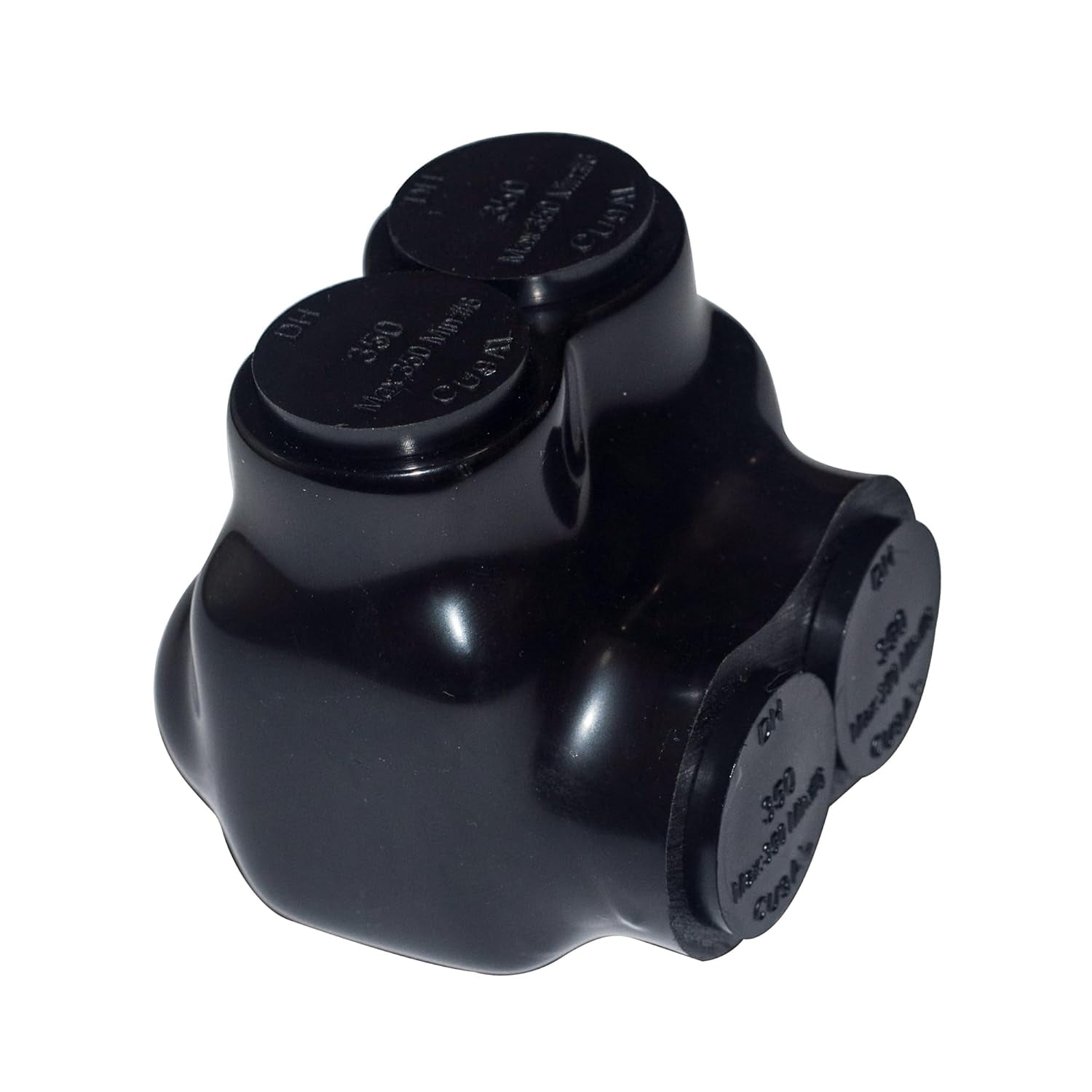 SELECT Lighting Black Insulated MultiTap Connector, 2 Wire Port Single