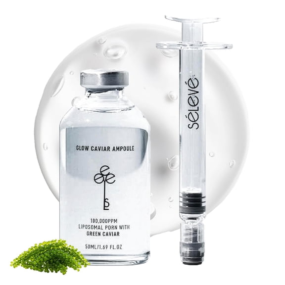 SELEVE Glow Caviar Ampoule with Niacinamide 1.01 fl oz (30 mL) Hydrating Facial Serum