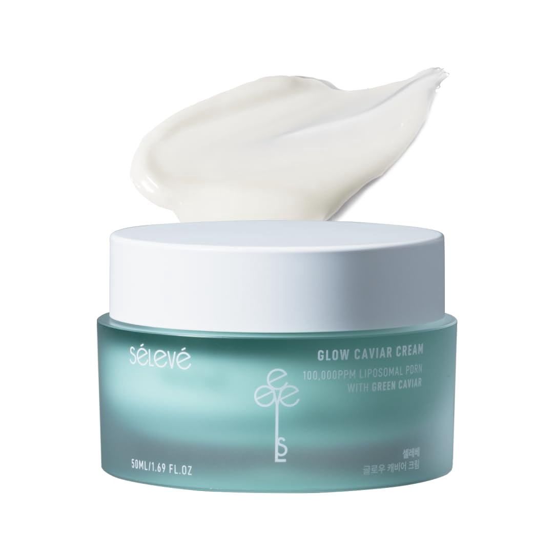 SELEVE Glow Caviar Cream 1.69 fl oz (50 mL) Hydrating Face Cream with Niacinamide
