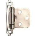 thumbnail image 1 of SELF-CLOSING CABINET HINGE, 1-1/2 IN., SATIN NICKEL, 10 PER PACK per 5 Pack, 1 of 1