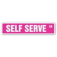 thumbnail image 1 of SELF SERVE Street Sign buffet food yogurt ice cream | Indoor/Outdoor |  30" Wide, 1 of 5