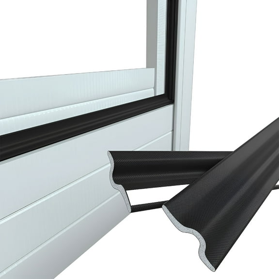 SELIVO 118" Weather Stripping Seal Strip for Window/Door,Self-Adhesive Window Draft Stopper,Foam Window Gap Sealing Strip,Soundproof Windows Insulation for Winter,Weather Strip Door Seal Bottom,Black