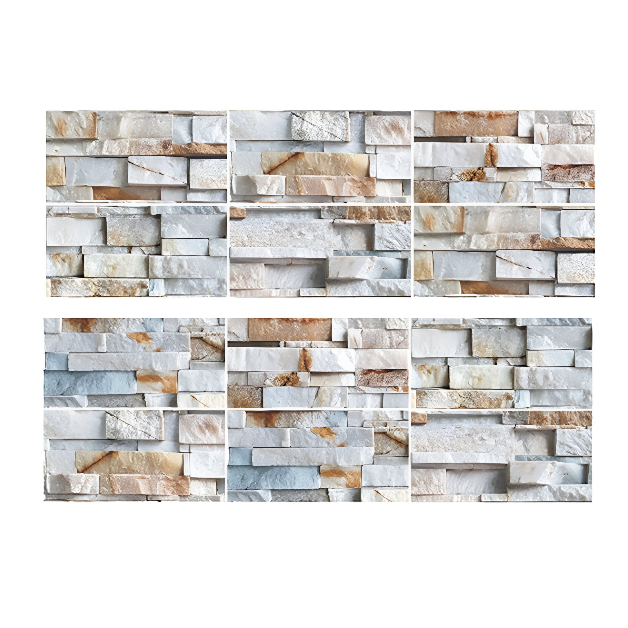 SELIVO 12 Sheet Peel and Stick Backsplash for Kitchen Marble Self ...