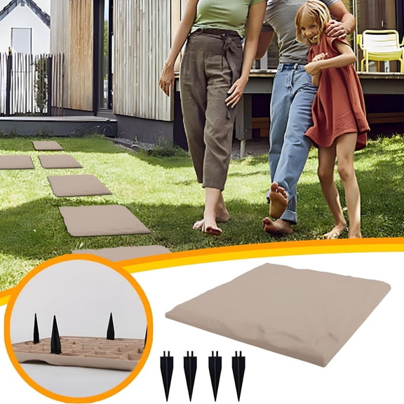 SELIVO 15.4" Decorative Stepping Stones That Stake Into The Ground - Decorative Walkway for Outdoor Pathway,Lawn,Yard,Home,or Garden Pathway Pavers - Resin Material