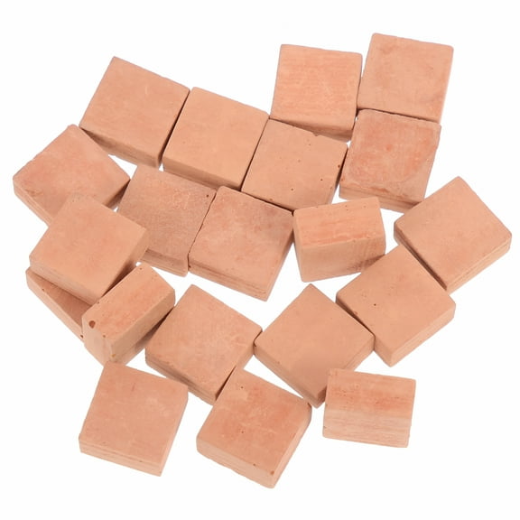 SELIVO 20 Red Miniature Bricks for Garden Landscaping