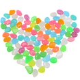 thumbnail image 1 of SELIVO 2026 New 100Pcs Solar Glow Rocks Outdoor Decor Luminous Cobblestones Glow in the Dark Luminous Pebbles for Garden Pond Path Lawn, 1 of 6