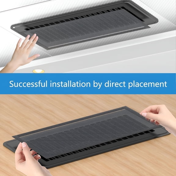 SELIVO 2026 New 4Pc Floor Vent Cover Rectangular Vent Screen Cover Magnetic Pvc Ventilation Net Floor Storage Plastic Cover