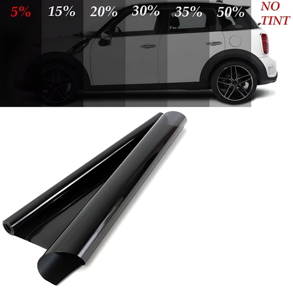 SELIVO 2026 New 5% Vlt Black Car Window Tint Tinting Film Glass Vinyl Roll Stickers Scratch Resistant Home House Pet Solar Protection for Car,Home,Office,Vehicle