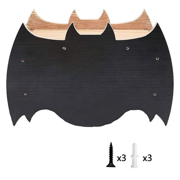 SELIVO 2026 New Bat House for Outdoors, Handcrafted Wooden Weather Proof Easy to Install Bat Shaped Bat Box for Garden, Patio, Backyard, Yard