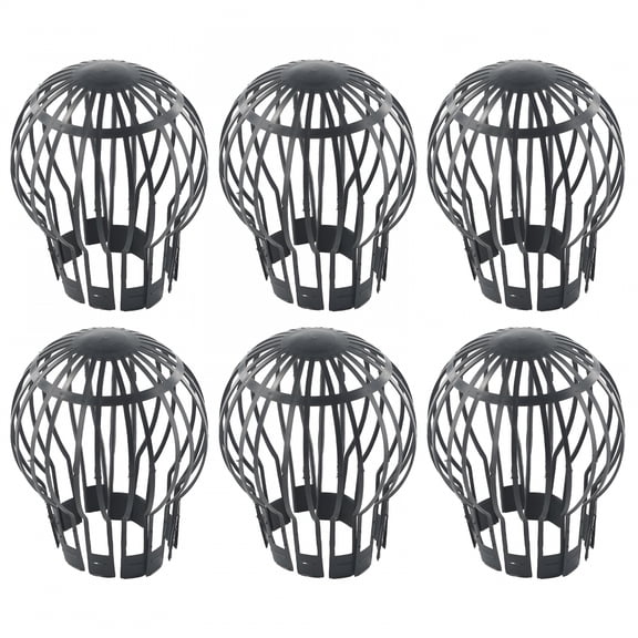SELIVO 2026 New Downspout Gutter Guards,6Pcs Gutter Downspout Guards,Expandable Plastic Downspout Gutter Guard Strainer Filter,Gutter Filter Strainer Protectors Stops Blockage Leaves Debris