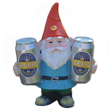 SELIVO 2026 New Garden Gnomes,Resin Little Dwarf Holding Beer Sculpture Yard Decorations Outdoor,Color Retention Funny Garden Gnomes,Style1 for Garden, Lawn, Patio, Backyard, Outdoor Spaces