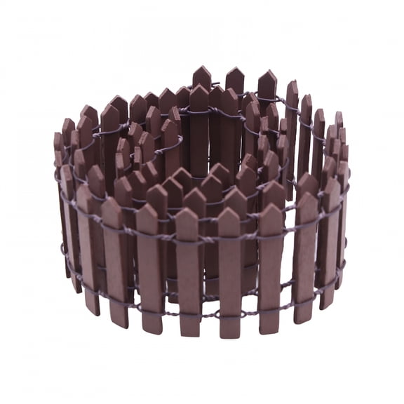 SELIVO 2026 New Micro Decorative Wooden Garden Fence Panel Set,Outdoor Patio Elegant Landscape Fencing,Garden Fence Edging Flower Bed,Animal Barrier Border,Fence Succulent Wooden Fence Ornament